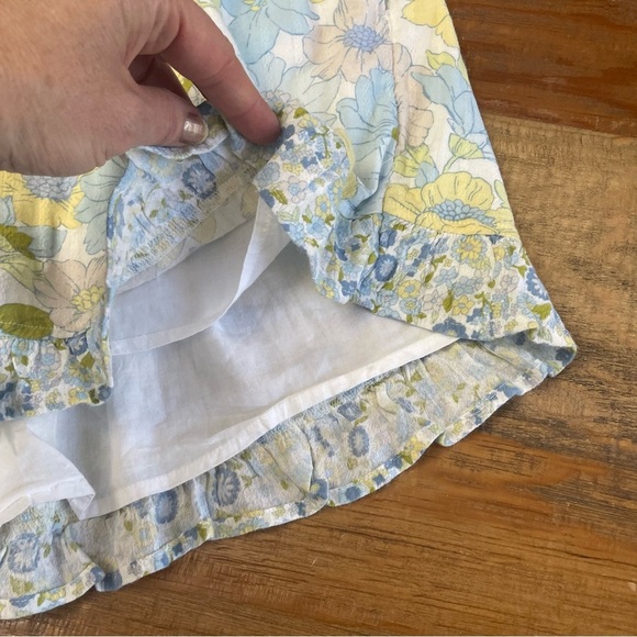 American Eagle Large Tall Floral Cut-Out Tie-Front Romper Beach summer - Picture 9 of 14